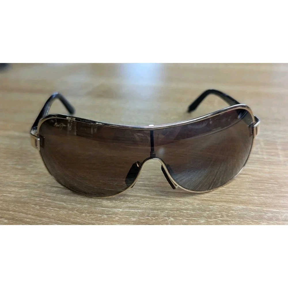 Maui Jim Maka MJ 513 16 Gold Wrap Frame & HCL Bronze Polarized Sunglasses